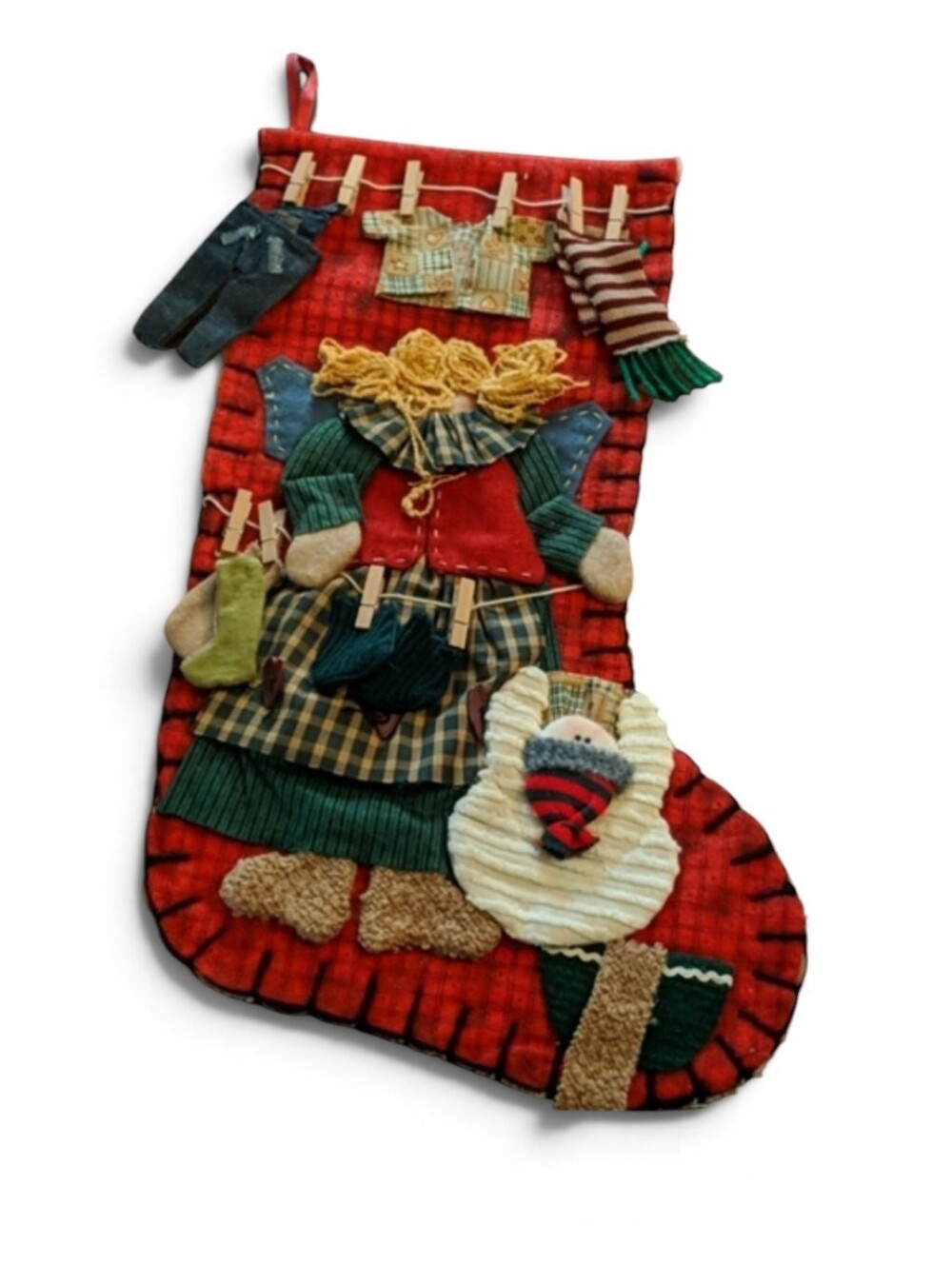 Christmas stocking. Laundry /washroom